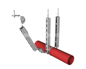 單管門型單側(cè)向抗震支吊架3